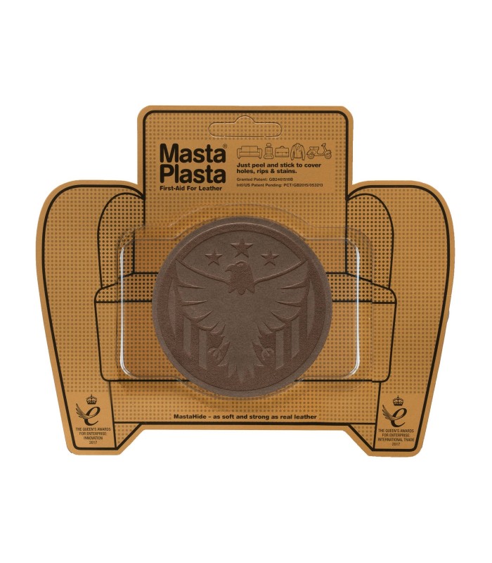 Patch Masta Plasta taille M réparation cuir suédé 8x8cm aigle royal