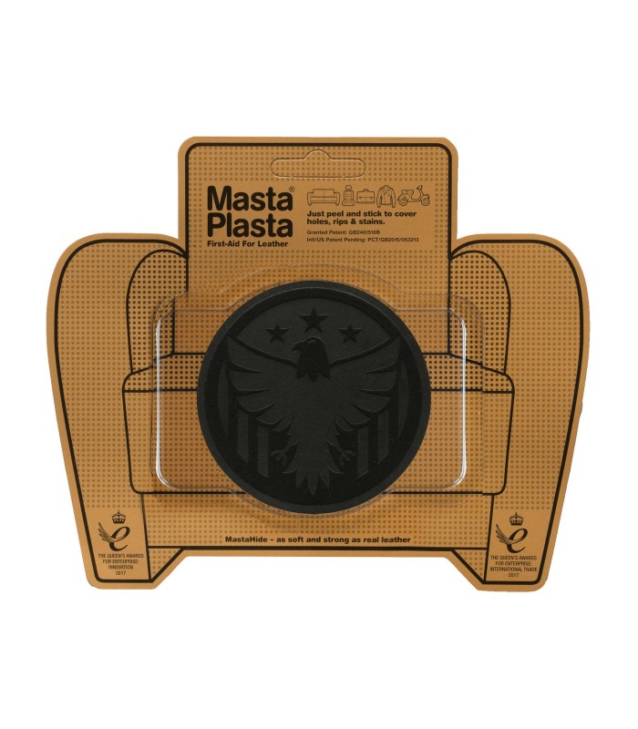 Patch Masta Plasta taille M réparation cuir suédé 8x8cm aigle royal