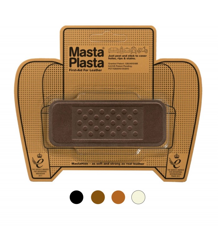 Patch Masta Plasta taille S réparation cuir suédé 10x4cm pansement