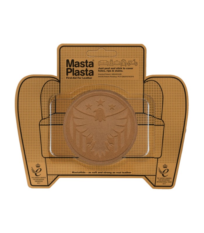 Patch Masta Plasta taille M réparation cuir suédé 8x8cm aigle royal