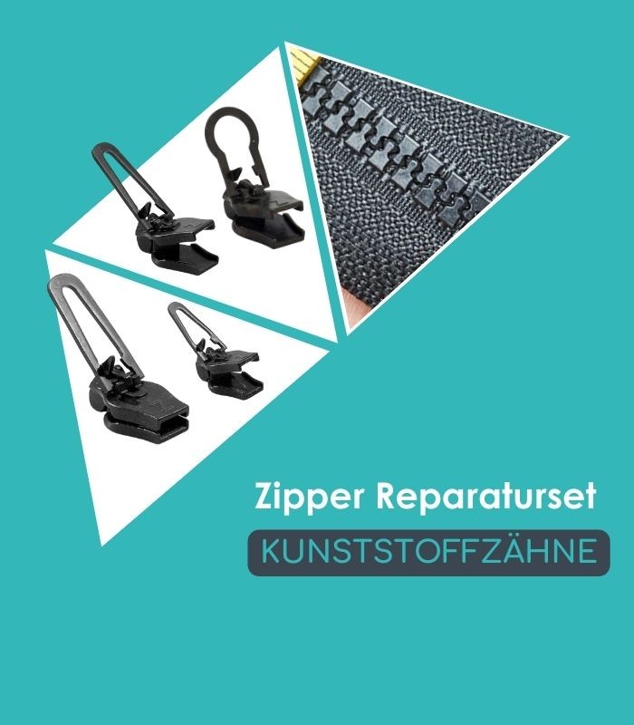 Clip&Zip Zipper Reparaturset für Kunststoffzähne