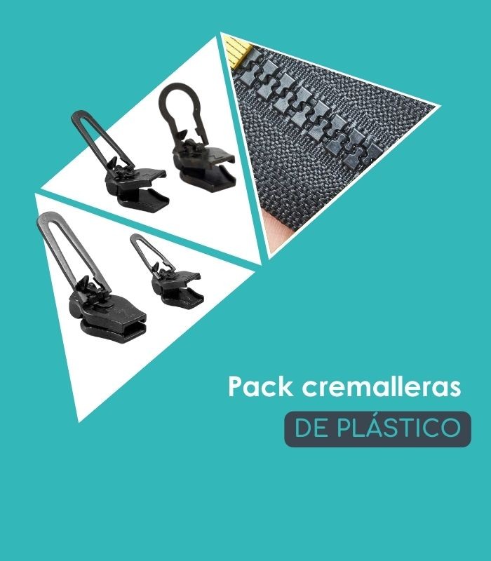 Pack cremalleras de plástico - cursores Zlideon