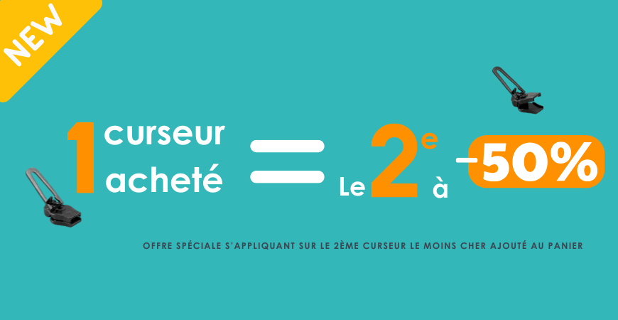 Nouvelle promotion : 1 curseur acheté, le 2ème à -50% !