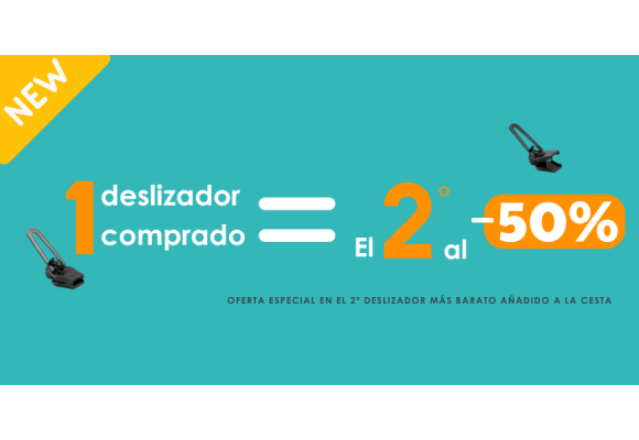 Nueva promoción: ¡compre 1 deslizador y llévese el 2º con un 50% de descuento!