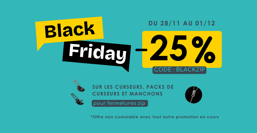 Promotion Black Friday : -25% 