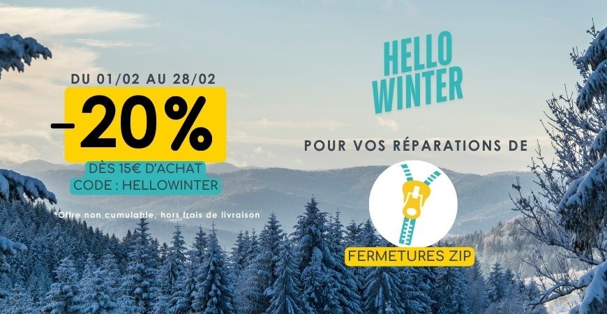 Promotion -20% dès 15€ d'achat - Code HELLOWINTER